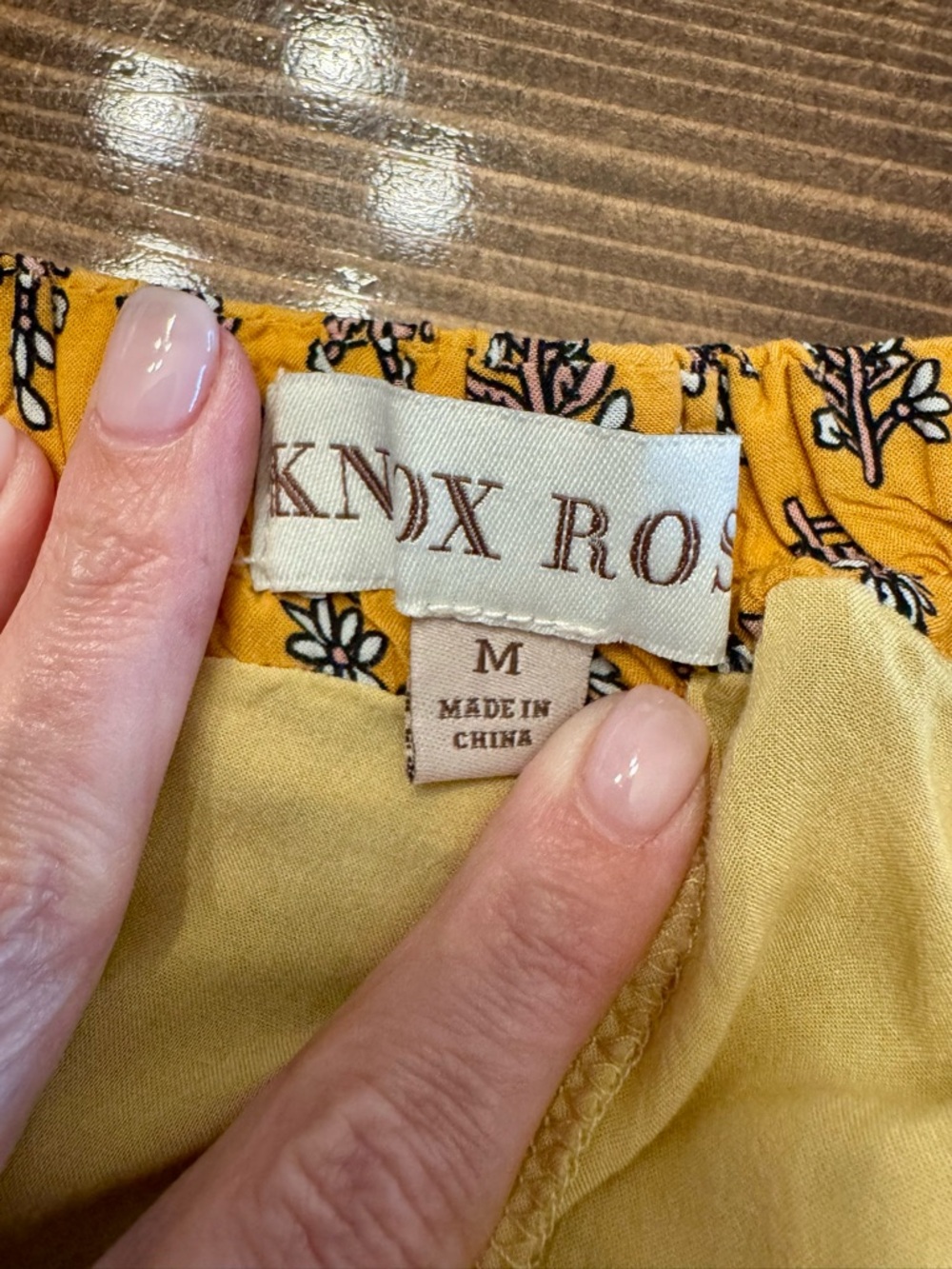 Knox Rose Yellow and Pink Printed Tiered Midi Sundress Size M - Picture 3 of 6